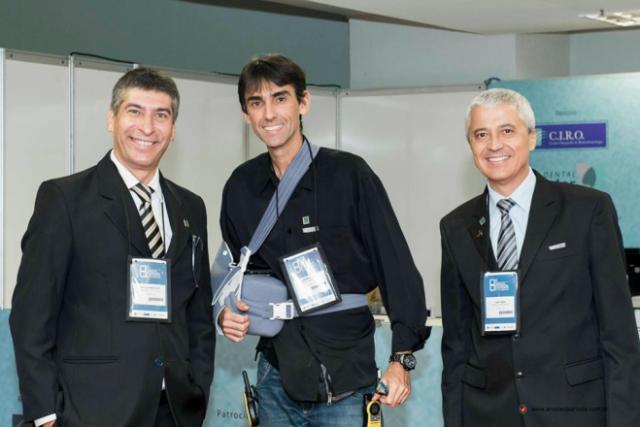 Drs. Paulo Finocchio, Jorivê Castro e Ivan Tadeu, membros da comissão organizadora